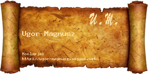 Ugor Magnusz névjegykártya